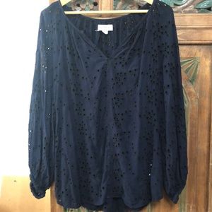 Eyelet blouse